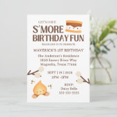 It's S'more Fun to Be One First Birthday  Kaart (Staand voorkant)