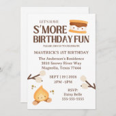 It's S'more Fun to Be One First Birthday  Kaart (Voorkant / Achterkant)