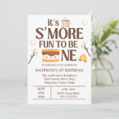 It's S'more Fun to Be One First Birthday Kaart (Staand voorkant)