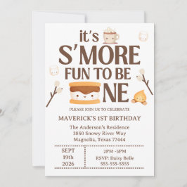 It's S'more Fun to Be One First Birthday  Kaart