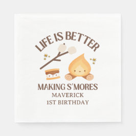 It's S'more Fun to Be One First Birthday  Servet