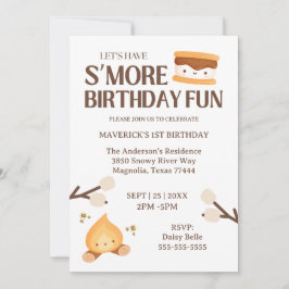 It's S'more Fun to Be One Kids 1st Birthday Kaart
