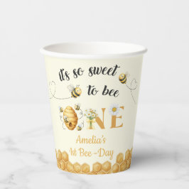 It's So Sweet To Bee 1st Birthday Papieren Bekers