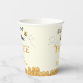 It's So Sweet To Bee 3rd Birthday Papieren Bekers (Links)