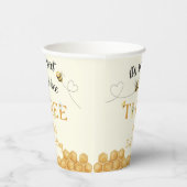 It's So Sweet To Bee 3rd Birthday Papieren Bekers (Rechts)