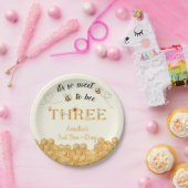 It's So Sweet To Bee 3rd Birthday Papieren Bordje (Feest)