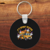 It's Soky Season Funny Teacher Halloween School Bu Sleutelhanger (Voorkant)
