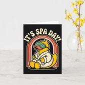 Its Spa Day Wellness Retreat Relax Beauty Home Spa Kaart (Gele Bloem)