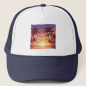 It's Summer Feel the vibe Trucker Pet (Voorkant)