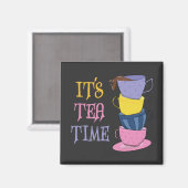 It's Tea Time beroemd gemaakt door Tea Lover Magneet (Voorkant / Achterkant)