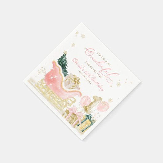 It's The Most Onederful Time of the Year Birthday Servet (Hoek)