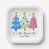 It's The Most Wonderful Time Christmas Papieren Bordje (Voorkant)