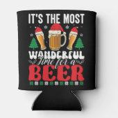 It's The Most Wonderful Time For A Beer Christmas Blikjeskoeler (Achterkant)