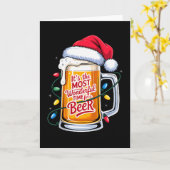 It's The Most Wonderful Time For A Beer Christmas Kaart (Gele Bloem)