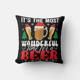 It's The Most Wonderful Time For A Beer Christmas Kussen