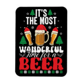 It's The Most Wonderful Time For A Beer Christmas Magneet (Verticaal)