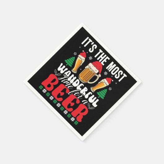 It's The Most Wonderful Time For A Beer Christmas Servet (Hoek)