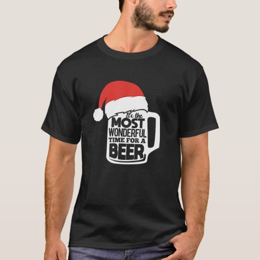 It's The Most Wonderful Time For A Beer Christmas T-shirt (Voorkant)