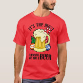 It's The Most Wonderful Time For A Beer Christmas T-shirt (Voorkant)