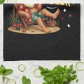 It's The Most Wonderful Time for a Beer Funny Sant Theedoek (Gevouwen)