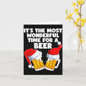It's The Most Wonderful Time For A Beer Lover Chri Kaart (Gele Bloem)
