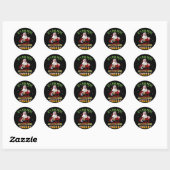 Its The Most Wonderful Time For A Beer Santa Ronde Sticker (Vel)