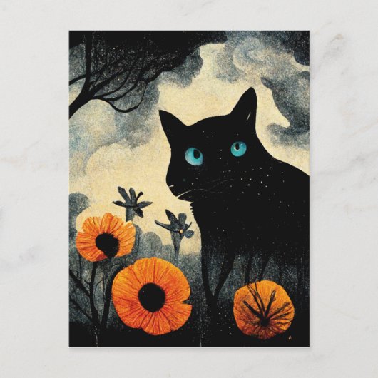 Its the most wonderful time of the year black cat briefkaart (Voorkant)