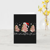 It's The Most Wonderful Time Of The Year Christmas Kaart (Gele Bloem)