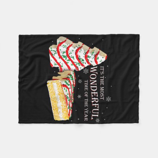 Its The Most Wonderful Time Of The Year Snack Cake Fleece Deken (Voorkant (Horizontaal))