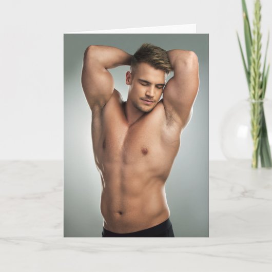 It's The Pits Hot Guy Greetings Card Kaart (Voorkant)