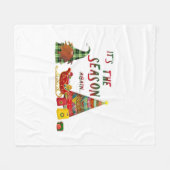 Its The Season Again Christmas Gnome Fleece Deken (Voorkant (Horizontaal))