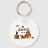 Its The Season Again Christmas Gnome Sleutelhanger (Voorkant)