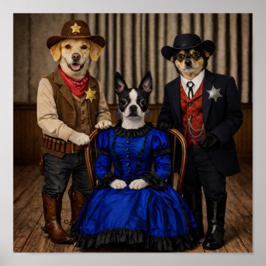 "It's The Wild West" Poster (Voorkant)