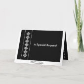 "It's Time" Bruidsjonker Uitnodiging met Ruitpatro (Achterkant)