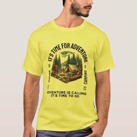 It's Time For Adventure T-shirt (Voorkant)