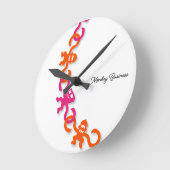 It's time for Monkey Business Round Wall Clock Ronde Klok (Hoek)