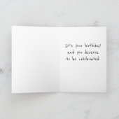 IT'S TIME TO **CELEBRATE YOU** BIRTHDAY KAART (Binnen)