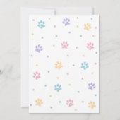 It's Time to Paw-ty Party Animals Kids Birthday In Kaart (Achterkant)