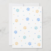 It's Time to Paw-ty Party Animals Kids Birthday Kaart (Achterkant)