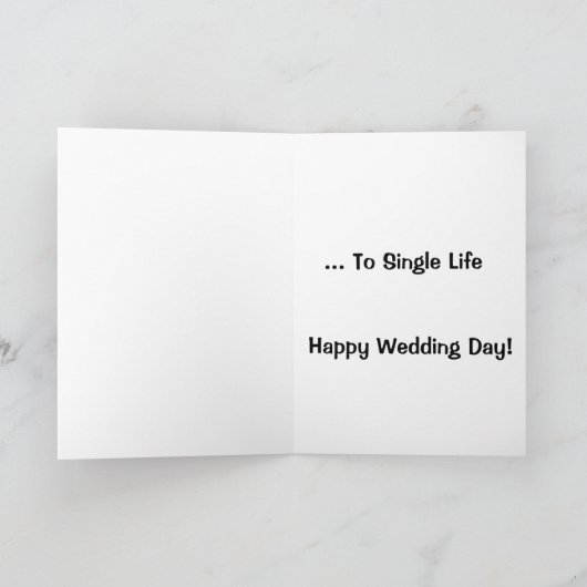 It's Time To Wave Goodbye To Single Life Kaart (Binnen)