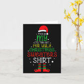 It's Too Hot For Ugly Christmas Funny Xmas Men Wom Kaart (Gele Bloem)