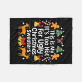 Its Too Hot For Ugly Christmas Sweaters  Fleece Deken (Voorkant (Horizontaal))