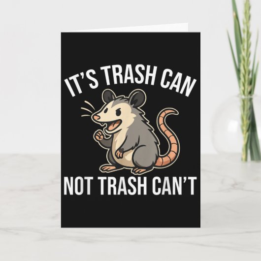 It's Trash Can Not Trash Can't Ossum Fun Kaart (Voorkant)