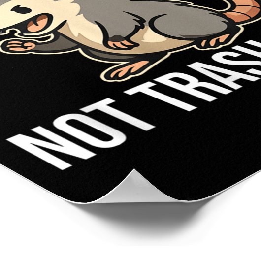 It's Trash Can Not Trash Can't Ossum Fun Poster (Hoek)