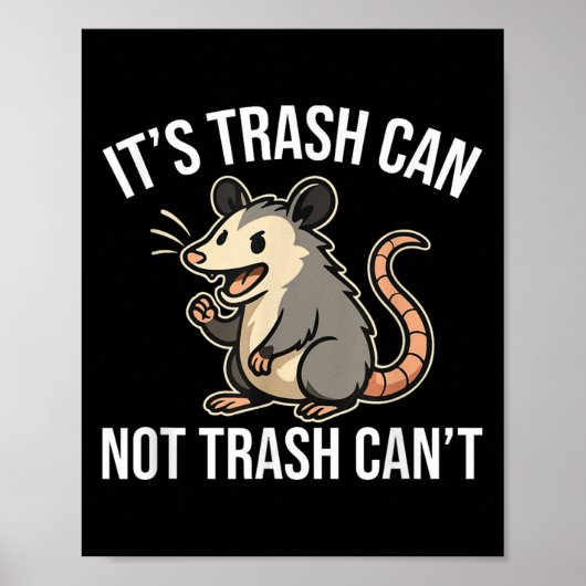 It's Trash Can Not Trash Can't Ossum Fun Poster (Voorkant)