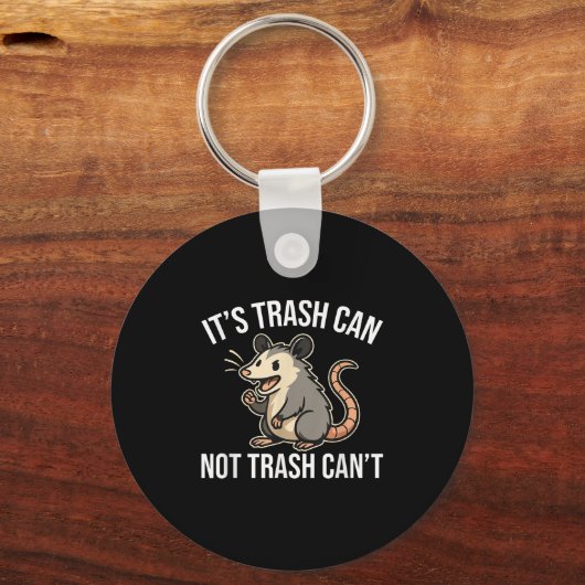 It's Trash Can Not Trash Can't Ossum Fun Sleutelhanger (Voorkant)