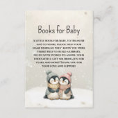 Its twin penguin baby shower Books for Baby  Informatiekaartje (Voorkant)