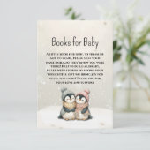 Its twin penguin baby shower Books for Baby  Informatiekaartje (Staand voorkant)
