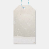 Its Twins penguin Winter Baby Shower Boy Girl Cadeaulabel (Achterkant)