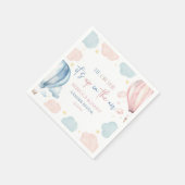 It's Up In The Air Hot Air Balloon Gender Reveal Servet (Hoek)